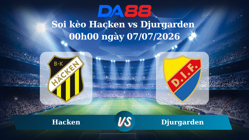 Nhận định soi kèo Hacken vs Djurgarden 00h00 ngày 07/07/2026