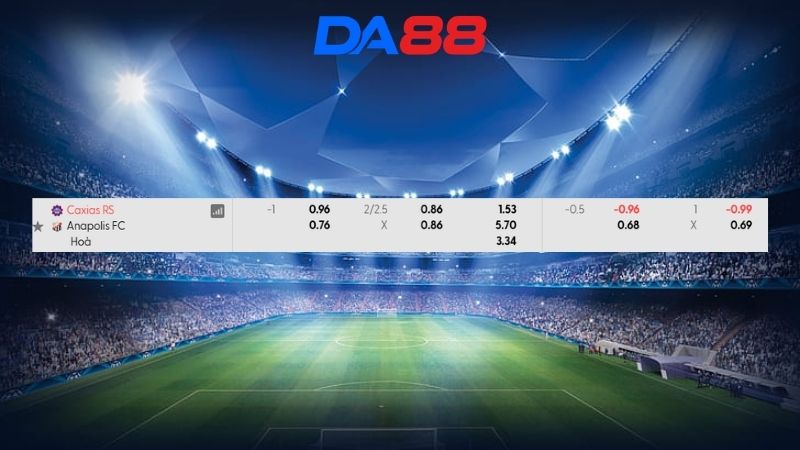 Bảng kèo SER Caxias vs Anapolis 02h00 ngày 28/06/2026