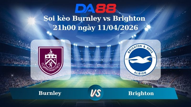 Nhận định soi kèo Burnley vs Brighton 21h00 ngày 11/04/2026