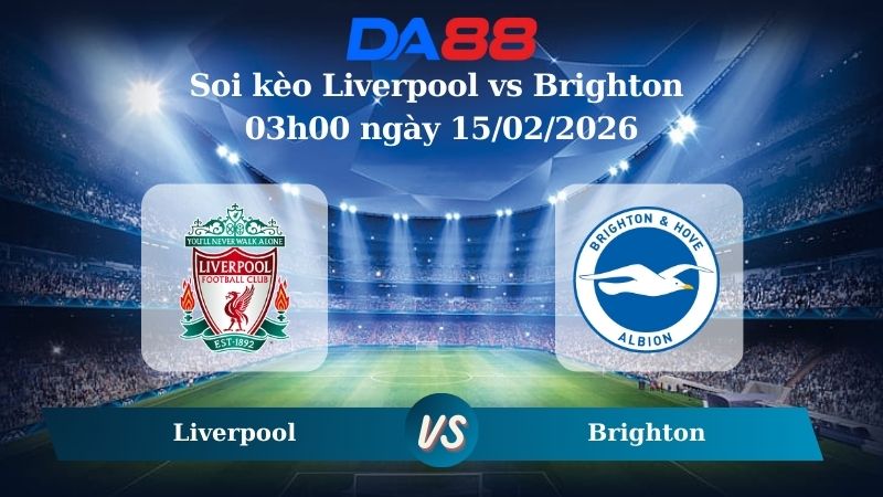 Nhận định soi kèo Liverpool vs Brighton 03h00 ngày 15/02/2026