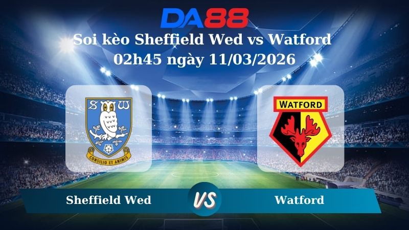 Nhận định soi kèo Sheffield Wed vs Watford 02h45 ngày 11/03/2026
