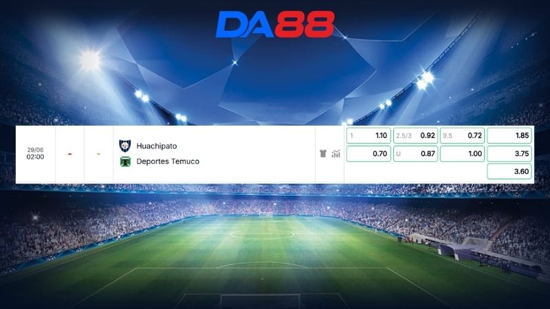 Bảng kèo Huachipato vs Deportes Temuco 02h00 ngày 29/06/2026