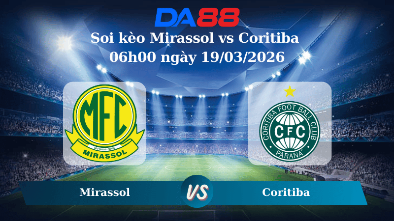 Nhận định soi kèo Mirassol vs Coritiba 06h00 ngày 19/03/2026