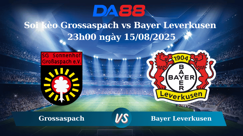 Nhận định soi kèo Grossaspach vs Bayer Leverkusen 23h00 ngày 15/08/2025 - Cúp quốc gia Đức DA88