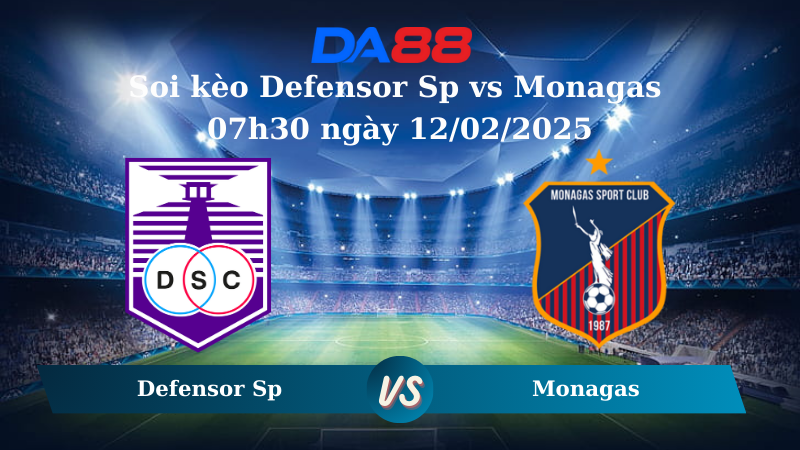Nhận định soi kèo Defensor Sp vs Monagas 07h30 ngày 12/02/2025 – Vòng Loại Copa Libertadores DA88