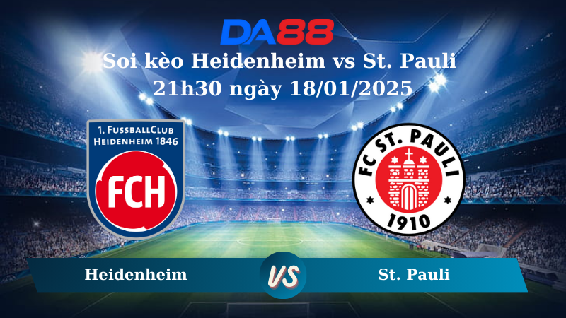 Nhận định soi kèo Heidenheim vs St. Pauli 21h30 ngày 18/01/2025 – Bundesliga DA88