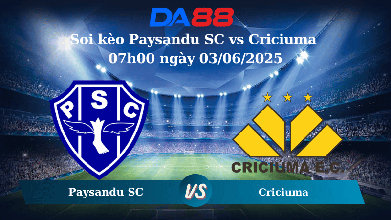 Nhận định soi kèo Paysandu SC vs Criciuma 07h00 ngày 03/06/2025 - Hạng 2 Brazil DA88