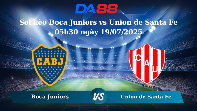 Nhận định soi kèo Boca Juniors vs Union de Santa Fe 05h30 ngày 19/07/2025 - VĐQG Argentina DA88