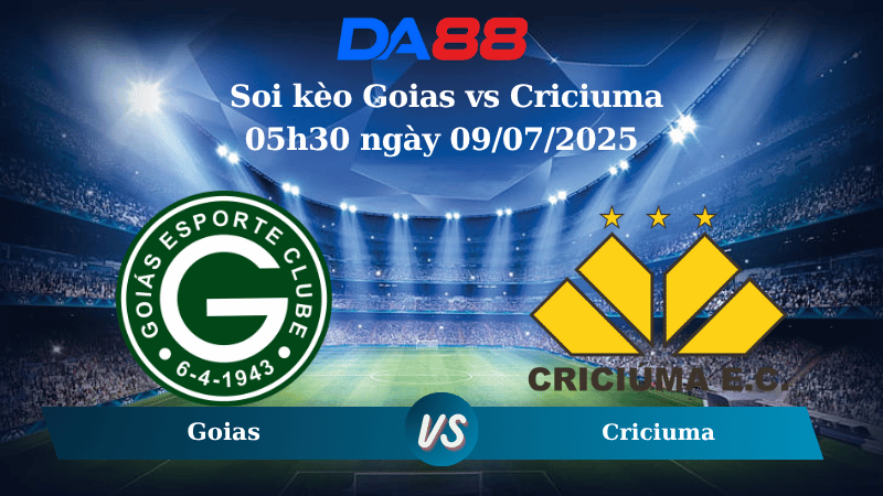 Nhận định soi kèo Goias vs Criciuma 05h30 ngày 09/07/2025 - Hạng 2 Brazil  DA88