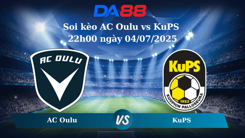 Nhận định soi kèo AC Oulu vs KuPS 22h00 ngày 04/07/2025 - VĐQG Phần Lan DA88