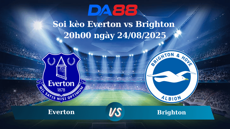 Nhận định soi kèo Everton vs Brighton 20h00 ngày 24/08/2025 – Ngoại Hạng Anh DA88