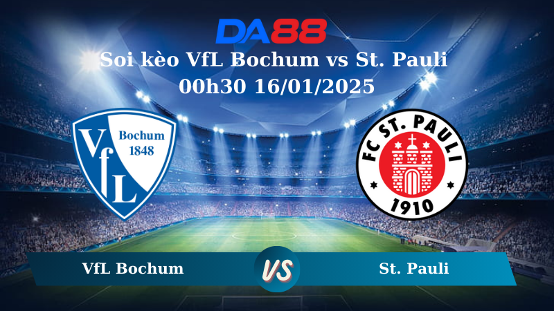 Nhận định soi kèo VfL Bochum vs St Pauli 00h30 16/01/2025 – Bundesliga DA88
